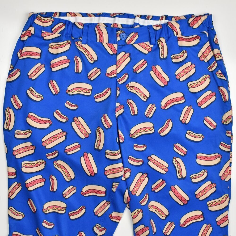 Tipsy Elves Mens Hot Dog Golf Knickers Pants - XXL - Picture 3 of 6
